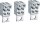 Hager HYS155H Anschlussklemmen P160 M8-Anschluss Cu/Al 3-polig 6x4-25mm²