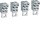 Hager HYS156H Anschlussklemmen P160 M8-Anschluss Cu/Al 4-polig 6x4-25mm²