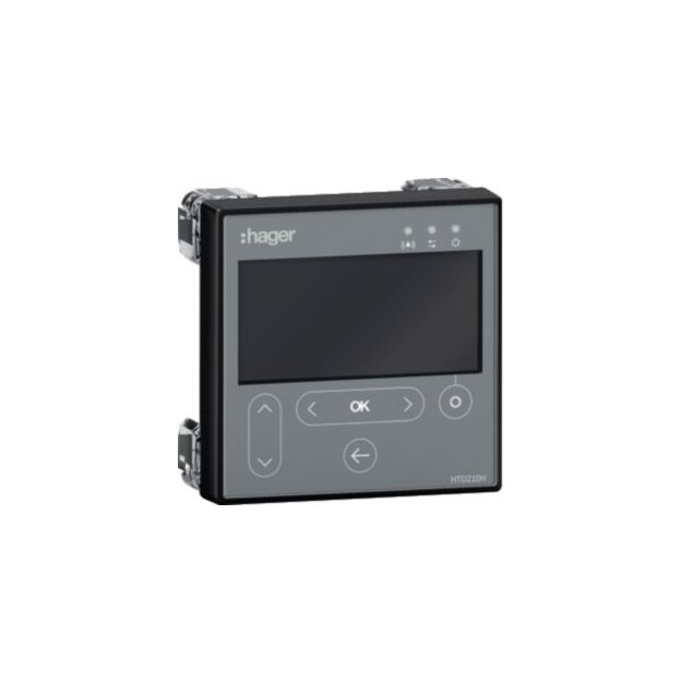 Hager HTD210H Display zum Türeinbau 96 x 96 mm für Leistungsschalter h3+ Energy