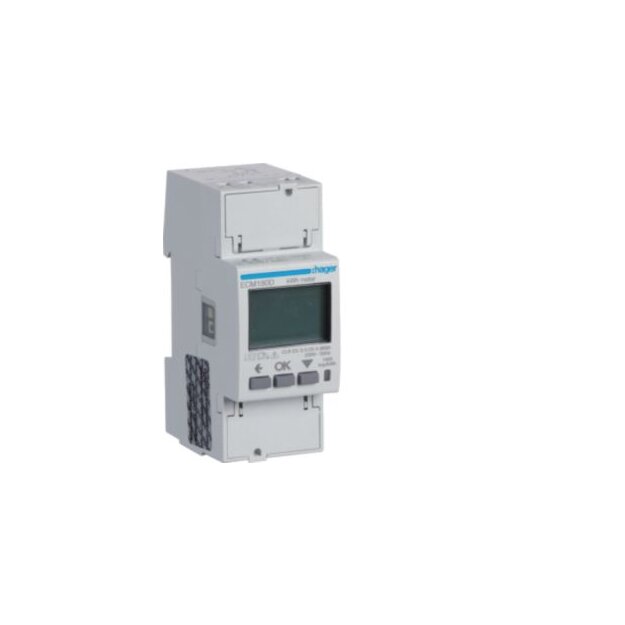 Hager ECM180D Energiezähler 1-phasig direkt 80A 2M MBUS MID
