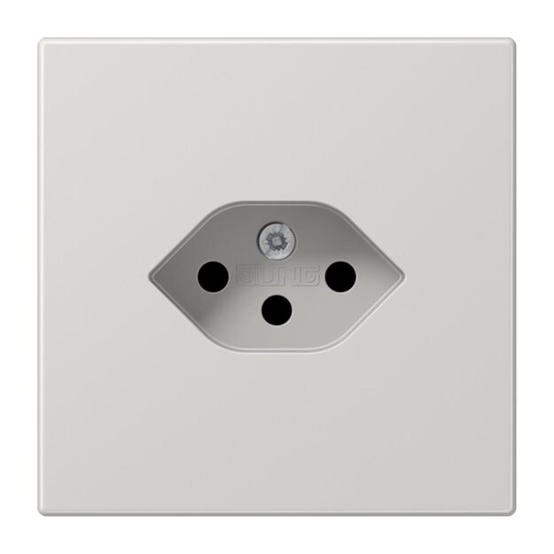 Jung LS1520-13SEVLG SEV Steckdose 1fach, Typ 13 tief Lichtgrau Serie LS