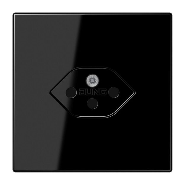 Jung LS1520-13SEVSW SEV Steckdose 1fach, Typ 13 tief Schwarz Serie LS