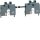 Hager HXT166H Verriegelungsset mechanisch für Schalterabstand 60 mm 4-polig P250
