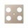 Jung A561-4SAT1CH Abdeckung f. SAT-TV-Steckdose Hirschmann (Thermoplast bruchsicher) Champagner Serie A