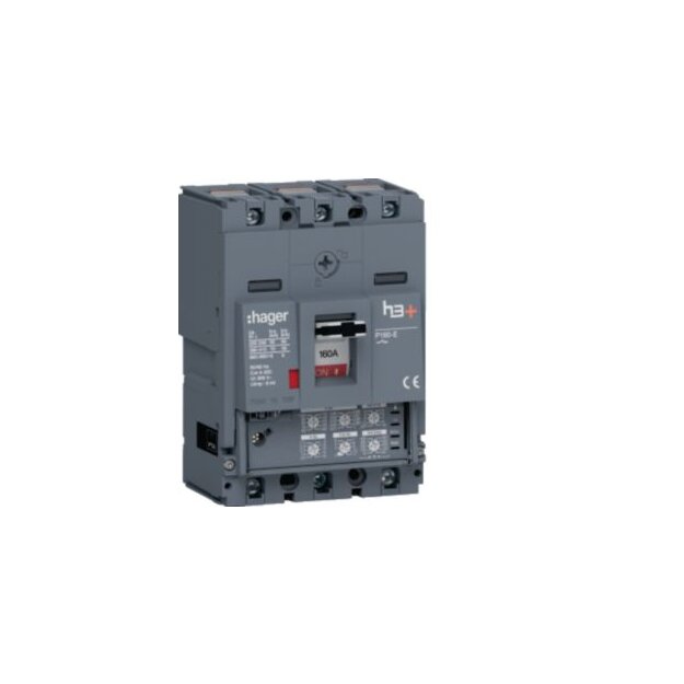 Hager HES160JC Leistungsschalter h3+ P160 LSI 3-polig 3D 160A 70kA CTC