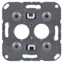 Jung A562-2CH Abdeckung f. 2 Kleinsteckdosen (Duroplast) Champagner Serie A