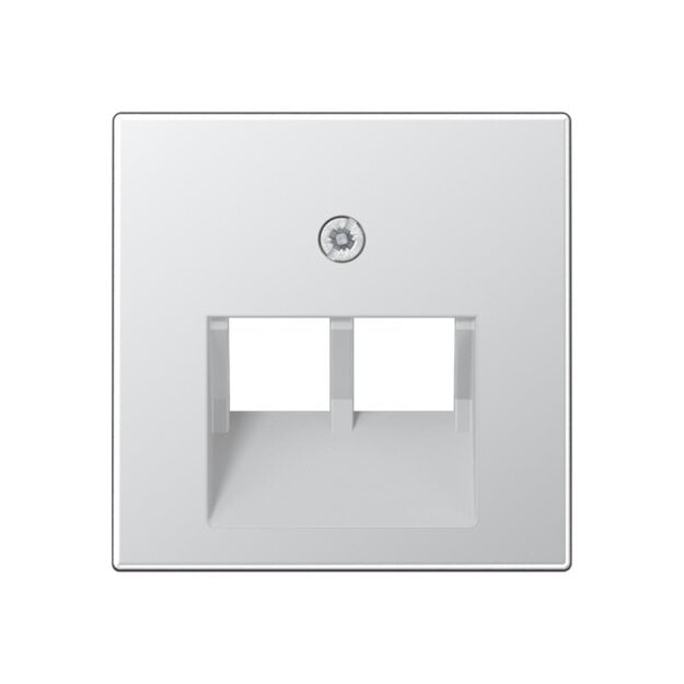 Jung A569-2BFPLUAAL Abdeckung f. IAE/UAE-Anschlussdose (Thermoplast bruchsicher) Aluminium Serie A