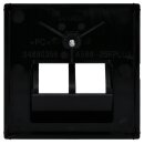 Jung A569-2BFPLUASW Abdeckung f. IAE/UAE-Anschlussdose (Thermoplast bruchsicher) Schwarz Serie A