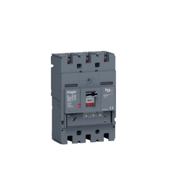 Hager HET160GR Leistungsschalter h3+ P250 LSnI 3-polig 3D 160A 70kA FTC