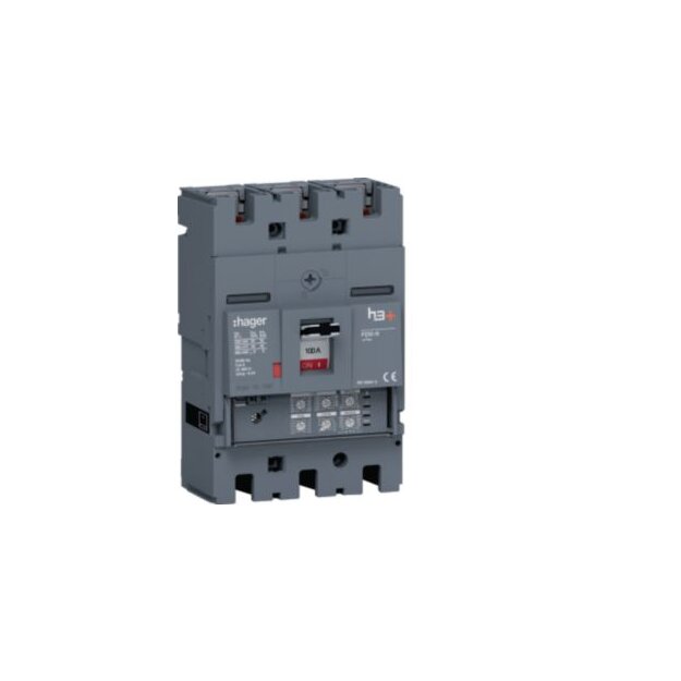 Hager HNT100JR Leistungsschalter h3+ P250 LSI 3-polig 3D 100A 40kA FTC