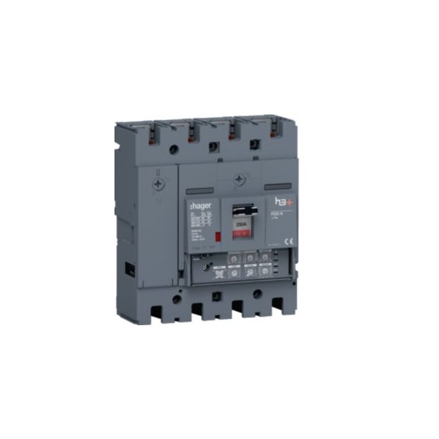 Hager HNT251JR Leistungsschalter h3+ P250 LSI 4-polig 4D N0-50-100% 250A 40kA FTC