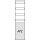 Hager ZU37VT4APZ3 Verteilerfeld universZ Höhe 1050mm 4-reihig 1-feldig mit 450mm APZ unten