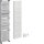 Hager ZU37RFZ4APZ3 RFZ-Feld universZ H 1050mm 4-reihig 1-feldig mit 450mm APZ unten
