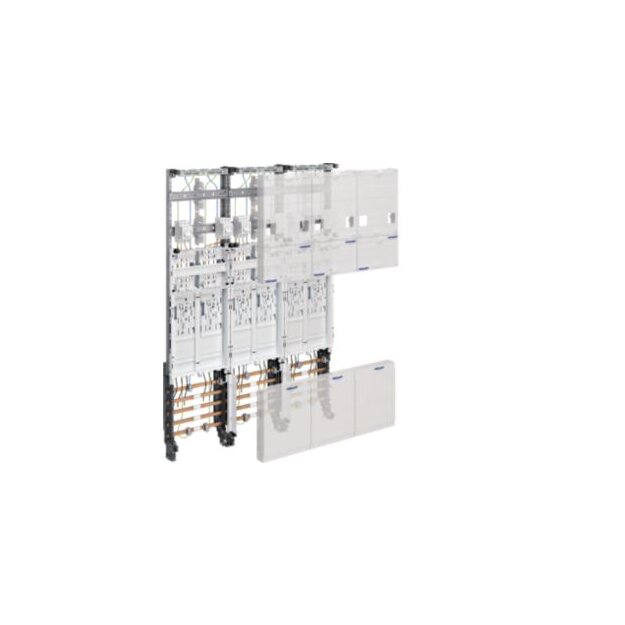 Hager ZL3EH66 Komplettfeld universZ 6 Zählerplätze BKE-I Hauptschalter H=1050mm 3-feldig
