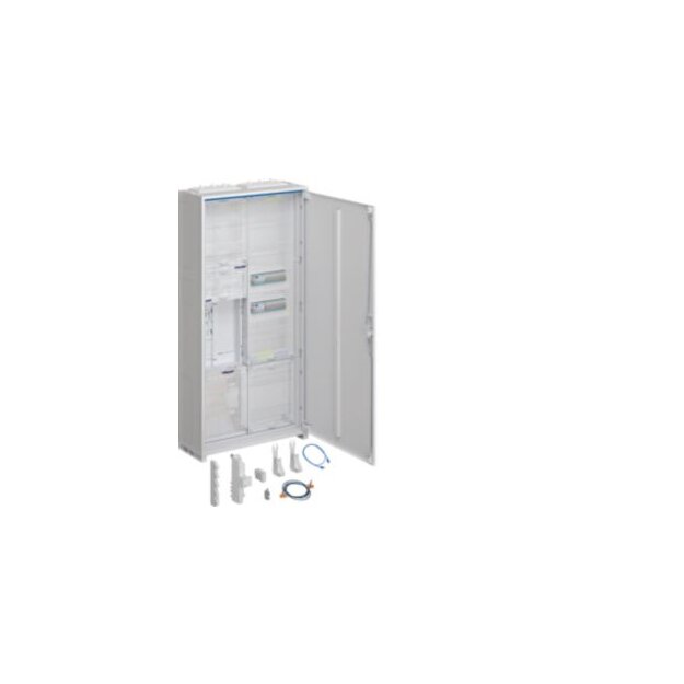 Hager ZB32ET215W31 Komplettschrank universZ 1 Zählerplatz BKE-I APZ VT5 H=1100mm 2-feldig ÜSS ESA REG