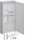 Hager ZB32ET215W31 Komplettschrank universZ 1 Zählerplatz BKE-I APZ VT5 H=1100mm 2-feldig ÜSS ESA REG