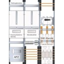 Hager UF33WBW1 Wandlerkomplettfeld universN bis 160 A...