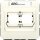 Jung 569-21ACS Abdeckung für Modular-Jack-Steckbuchsen