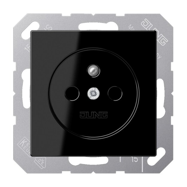 Jung A1520FKISW Steckdose französisch/belgisches System (Duroplast) Schwarz Serie A
