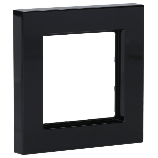 Jung A5581BFSW 1-fach Rahmen A 550 (Thermoplast bruchsicher) Schwarz Serie A