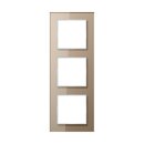 Jung AC583GLCH Rahmen 3fach (Glas) Champagner Serie A