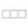 Jung ABAS5830NA Rahmen 3-fach (Duroplast antibakteriell) Weiß Serie A