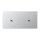 Jung AL12-200R0 Abdeckung 2-fach waagrecht mit 1+1 Kipphebeln Aluminium Serie LS 1912