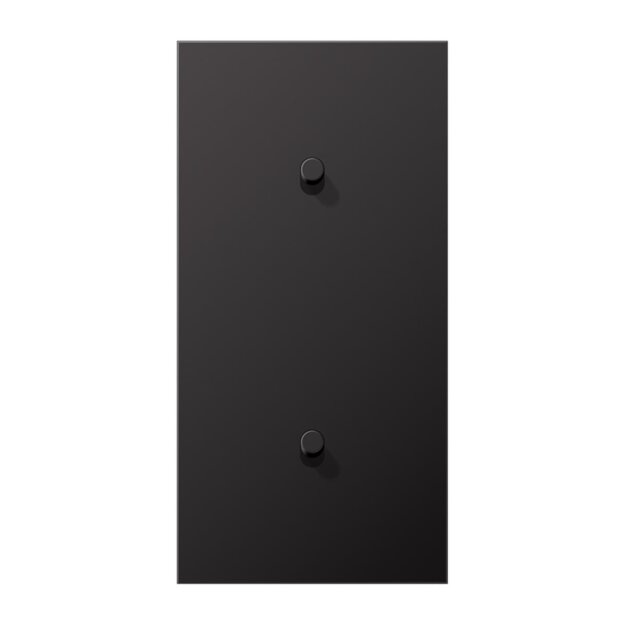 Jung AL12-20DR01 Abdeckung 2-fach senkrecht mit 1+1 Kipphebeln (lackiertes Aluminium) Dark Serie LS 1912