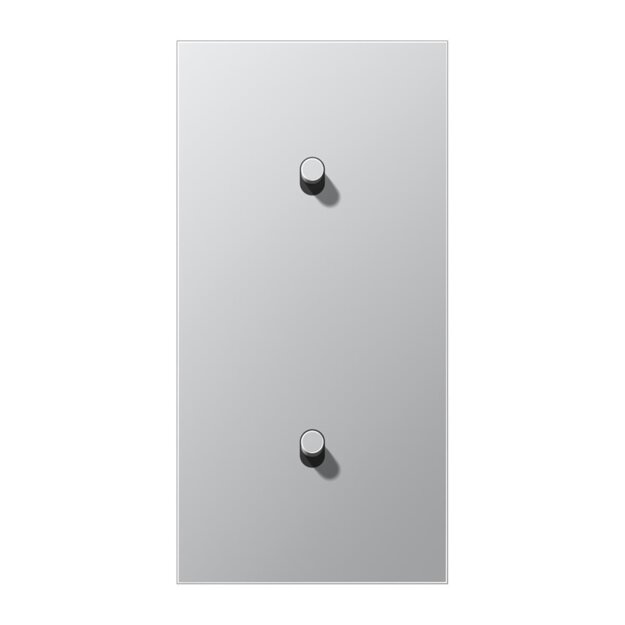 Jung AL12-20R0 Abdeckung 2-fach senkrecht mit 1+1 Kipphebeln Aluminium Serie LS 1912