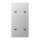 Jung AL12-25R0 Abdeckung 2-fach senkrecht mit 2+2 Kipphebeln Aluminium Serie LS 1912