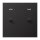 Jung AL12-5PDK01 Abdeckung 1-fach Pfeile mit 2 Kipphebeln (lackiertes Aluminium) Dark Serie LS 1912