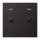 Jung AL12-5PDR01 Abdeckung 1-fach Pfeile mit 2 Kipphebeln (lackiertes Aluminium) Dark Serie LS 1912