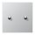 Jung AL12-5R0 Abdeckung 1-fach mit 2 Kipphebeln Aluminium Serie LS 1912