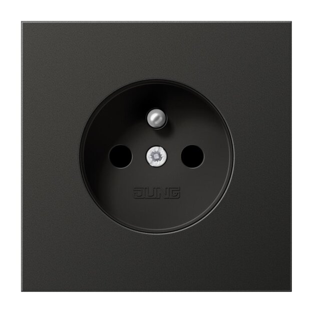 Jung AL1520FKIAN Steckdose Französisch/Belgisch (lackiertes Aluminium) Anthrazit Serie LS