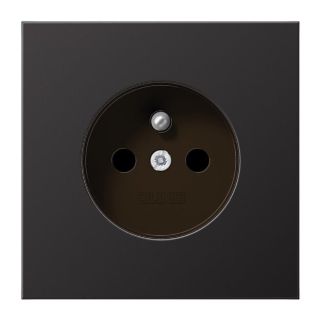 Jung AL1520FKID Steckdose Französisch/Belgisch (lackiertes Aluminium) Dark Serie LS