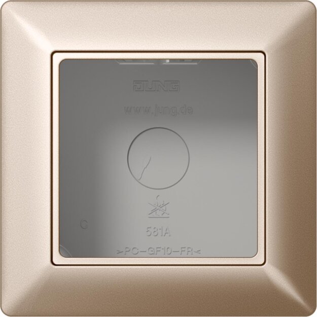 Jung AS581ACH Aufputz-Kappe 1fach (Duroplast) Champagner Serie AS