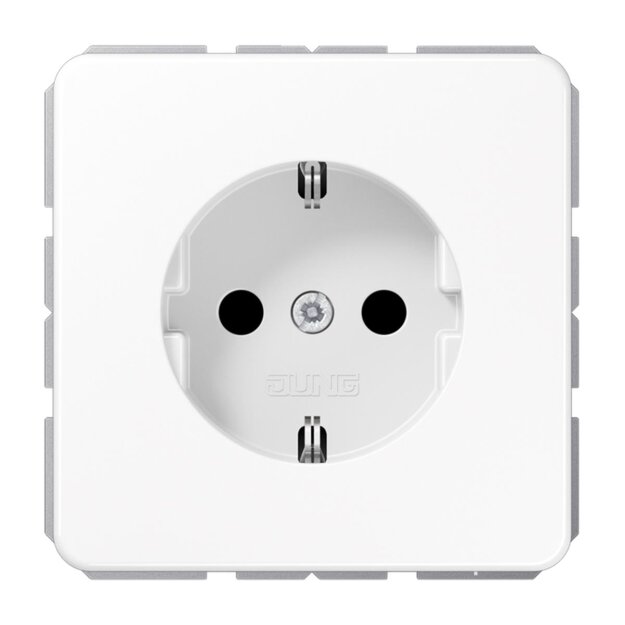 Jung CD1521WW Schuko Steckdose (Duroplast) Alpinweiß Serie CD