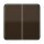Jung CD1702BR Steuertaste 2-fach Standard Braun Serie CD