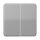 Jung CD1702GR Steuertaste 2-fach Standard Grau Serie CD