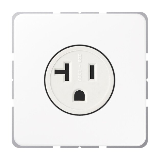 Jung CD521-20WW Nema-Steckdose20A 125V (Duroplast) Alpinweiß Serie CD