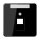 Jung CD569-1NAUASW Abdeckung f. IAE/UAE-Anschlussdose (Duroplast) Schwarz Serie CD