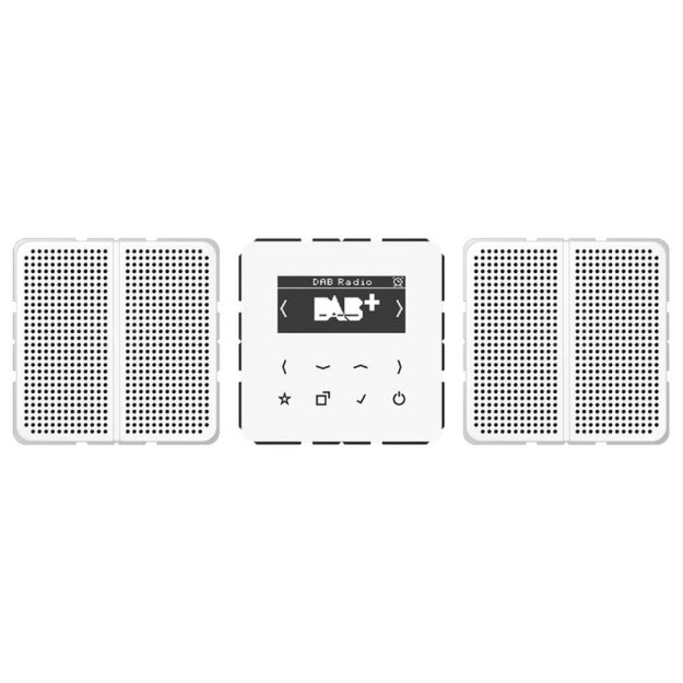 Jung DABCD2WW Smart Radio DAB+ Set Stereo (Duroplast) Alpinweiß Serie CD