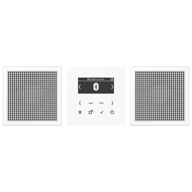 Jung DABLS2BTWW Smart Radio DAB+ mit Bluetooth - Set Stereo Alpinweiß