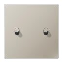 Jung ES12-5R1 Abdeckung 1-fach mit 2 Kipphebeln Edelstahl...