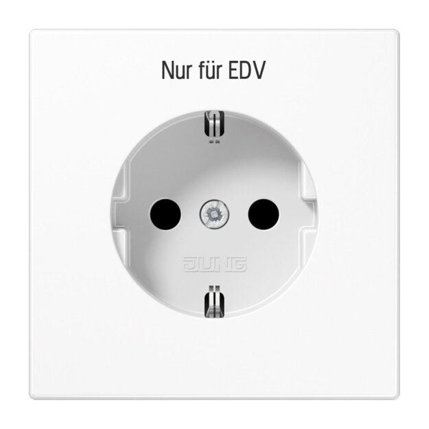 Jung LS1520EDVWW Schuko Steckdose EDV (Duroplast) Alpinweiß Serie LS