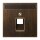 Jung ME2969-1NAUAAT Abdeckung f. IAE/UAE-Anschlussdose (Messing) Messing Antik Serie LS