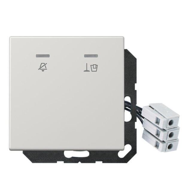 Jung LSCUKO5M230LG Hotelabdeckung 230 V, Außenstelle Lichtgrau Serie LS