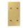 Jung ME12-25CR25 Abdeckung 2-fach senkrecht mit 2+2 Kipphebeln Messing Classic Serie LS 1912