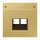 Jung ME2969-2NAUAC Abdeckung f. IAE/UAE-Anschlussdose (Messing) Messing Serie LS