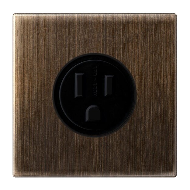 Jung ME2521-15AT US-NEMA-Steckdose Messing Antik